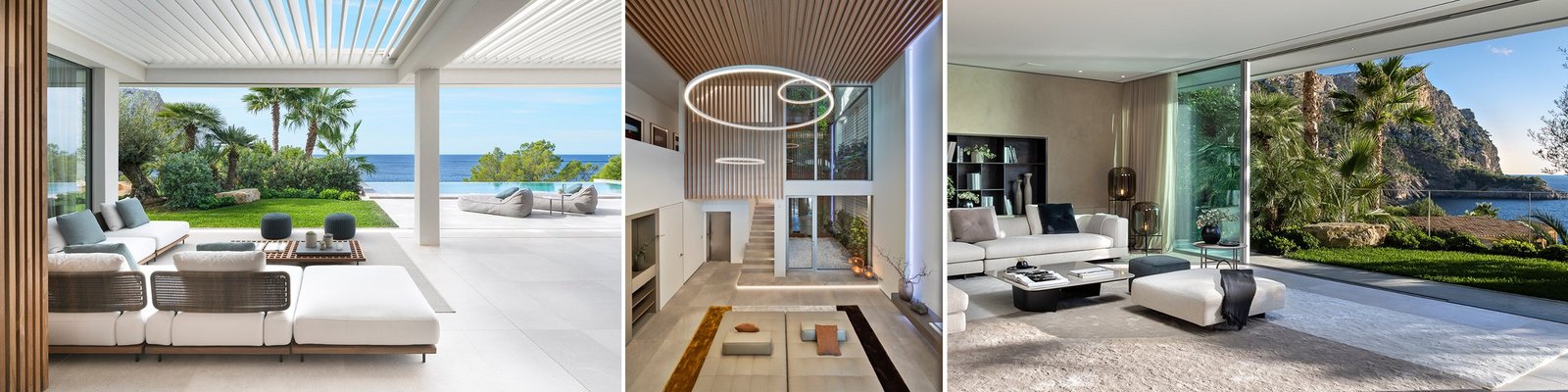 Seahouse villa garden and interior project, Mallorca